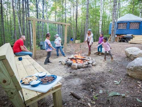 Frost Mountain Yurts in Brownfield, ME